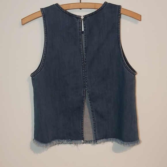 Aerie denim sleeveless crop top - Picture 3 of 3
